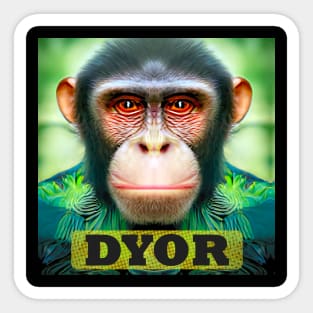 DYOR Bored NFT Community Ape Syndrome Sticker